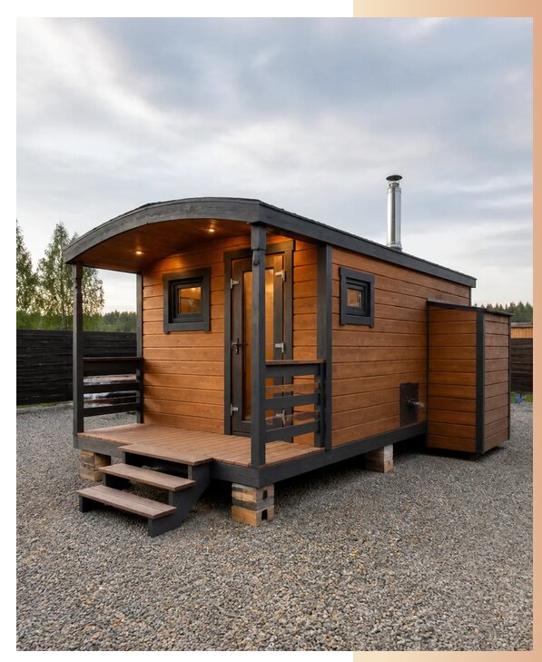 Изготовление вагон-домов бань в Усолье-Сибирском по цене от 258000 р. | БытовкаПрофи-Сль